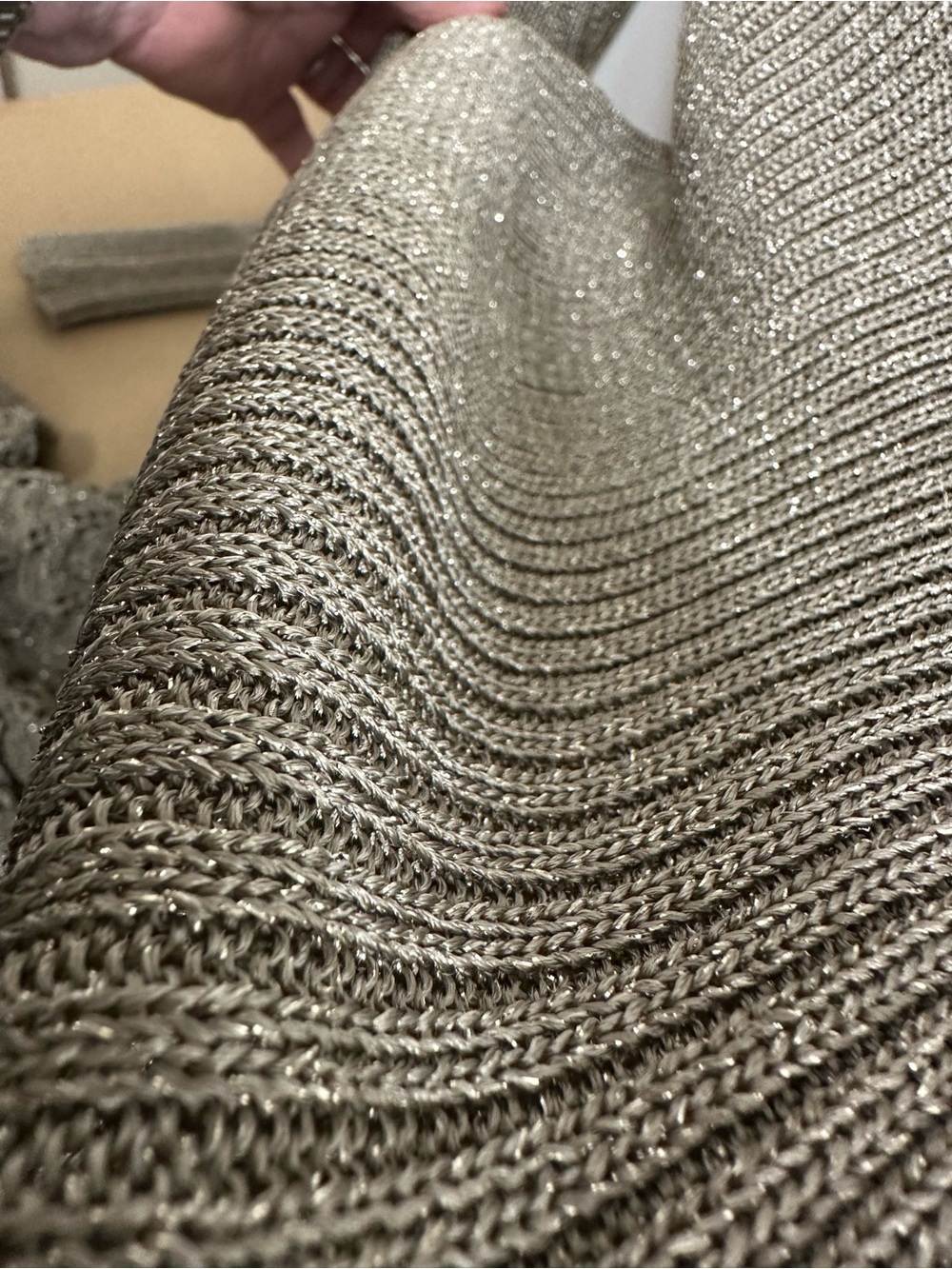 Ralph Lauren Silver-Taupe Knit Sweater dress - Picture 4 of 8